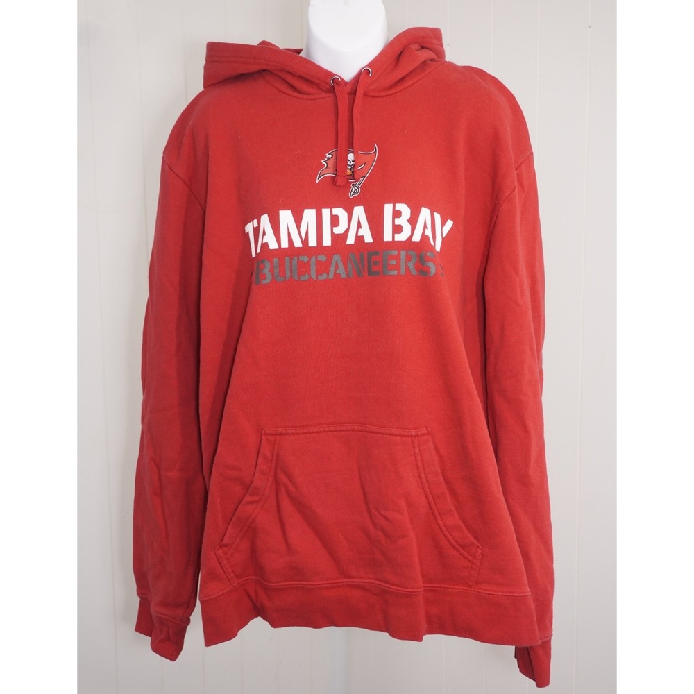 NFL 2XL Tampa Bay Buccaneers Red Pullover Graphic Hoodie